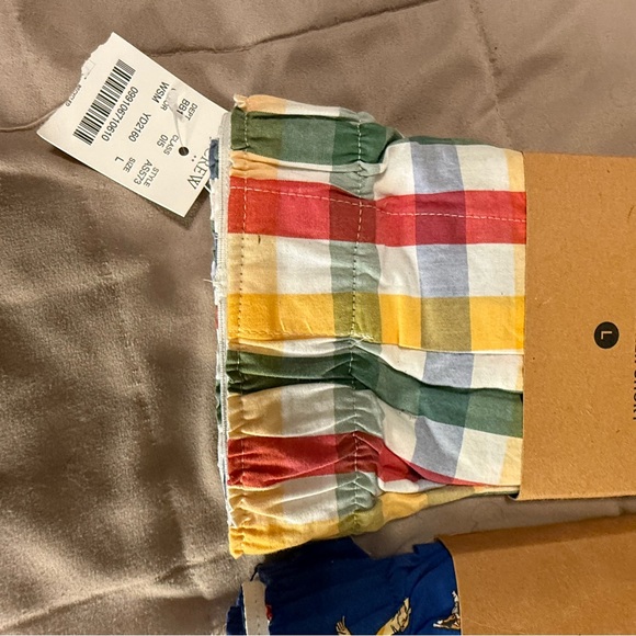 J. Crew Outlet lot of two pair of men’s cotton boxer shorts Large NWT - Picture 3 of 4